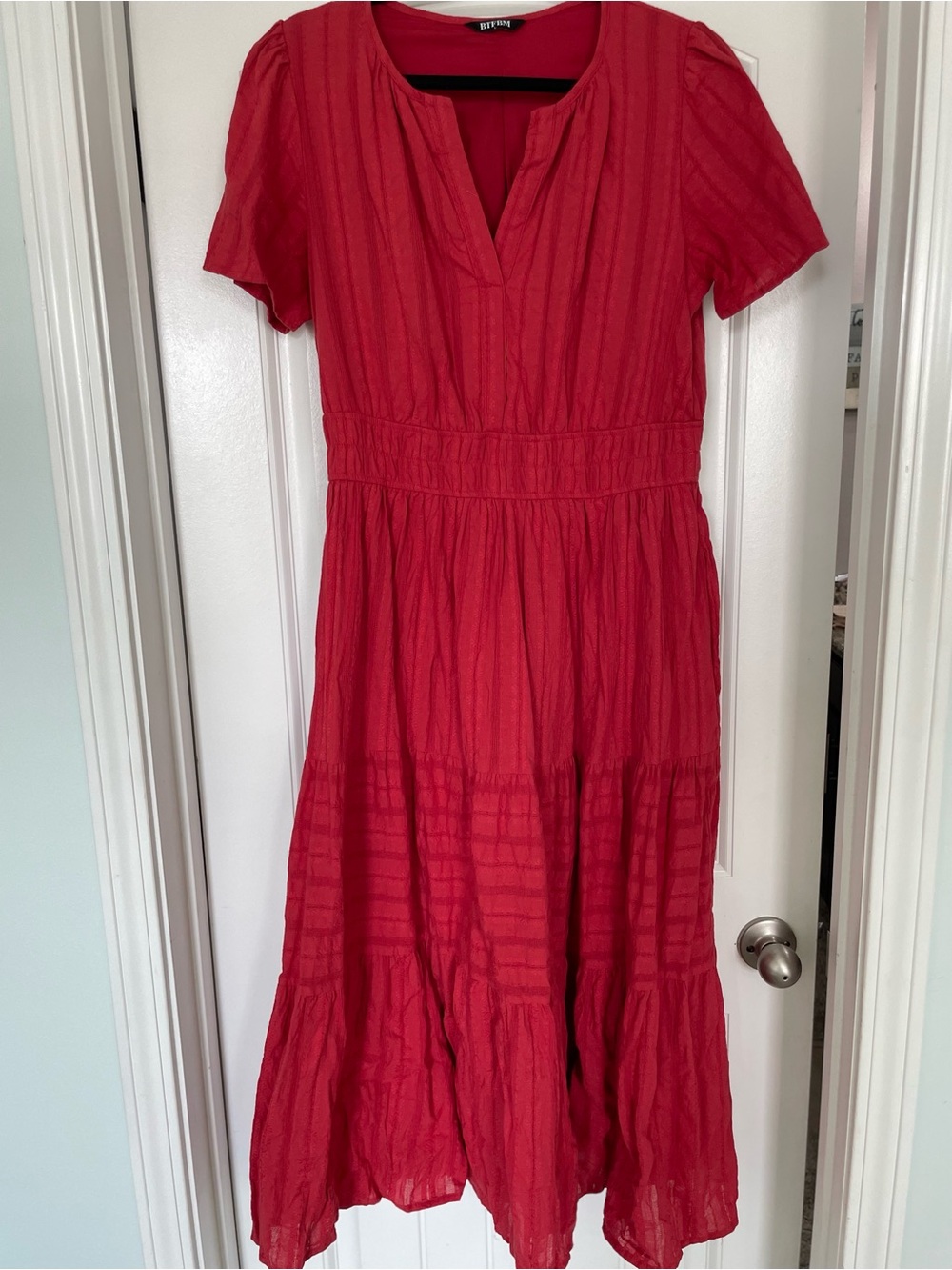 Red Maxi Dress - Picture 3 of 5